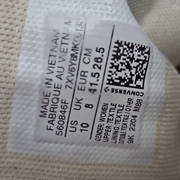 Converse all star sneakers size 10 - Picture 9 of 11